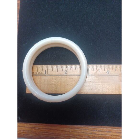 Celluloid Dangle Bracelet Bangle Flowers Colorful Handmade Design Lot Of 2 - Picture 6 of 7